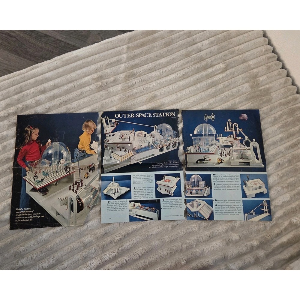 Vintage 1978 Starwars 3 Pages From Women's Day Outer Space Station